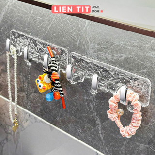  Bộ Móc Treo Pha Lê Dán Tường Không Cần Khoan Đục Móc Treo Đồ Chịu lực Tốt Dán Tường Phòng Khách Bếp Nhà Tắm 