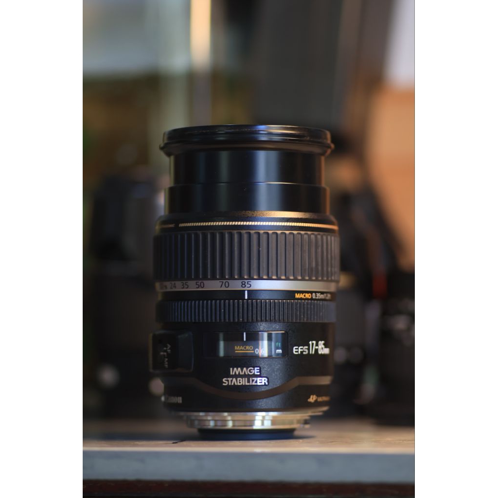 lens canon ef 17-85mm is usm kính siêu đẹp (Lấy nét chỉnh tay MF- 99% lens đẹp) - Ống kính Canon EF