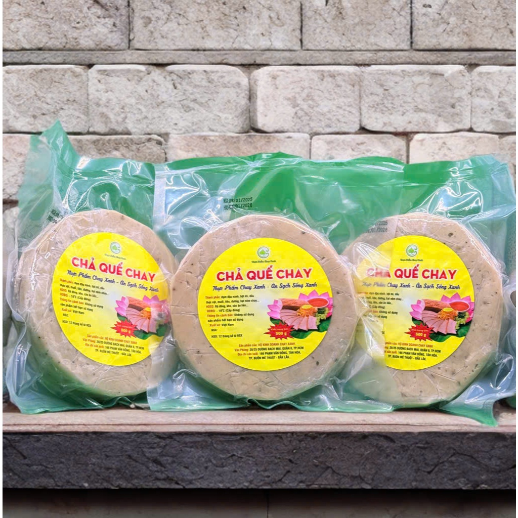 Chả Quế Chay Chay Xanh 500g [ Hàng Lạnh chi giao HCM ]