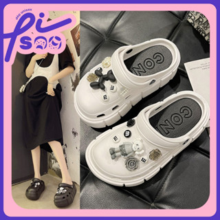 Dép CROSS BEARBRICK độn đế 5cm kèm phụ kiện hot 2023