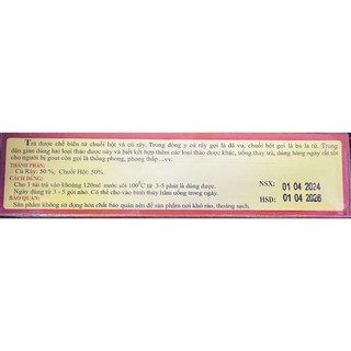 (CHÍNH HÃNG) TRÀ CỦ RÁY CHUỐI HỘT dùng cho người bị gout