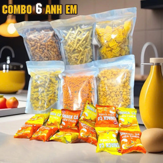 COMBO 6 Món Snack BIMBIM 6 Vị Ăn Vặt Tuổi Thơ Tặng 10 Gói Snack Cá Viên Chiên