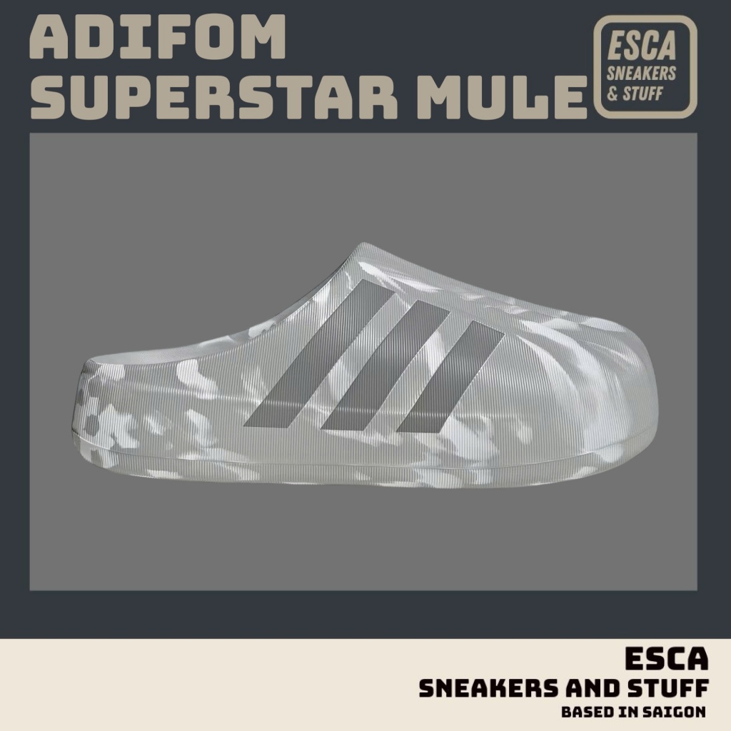 [CHÍNH HÃNG] Giày sục ADIFOM MULE GREY TWO  - JI3154