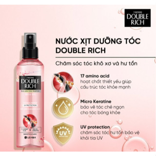  Xịt Dưỡng Tóc Double Rich Balancing Water Double Repair UV Protection  màu hồng . Chai lớn 250ml 