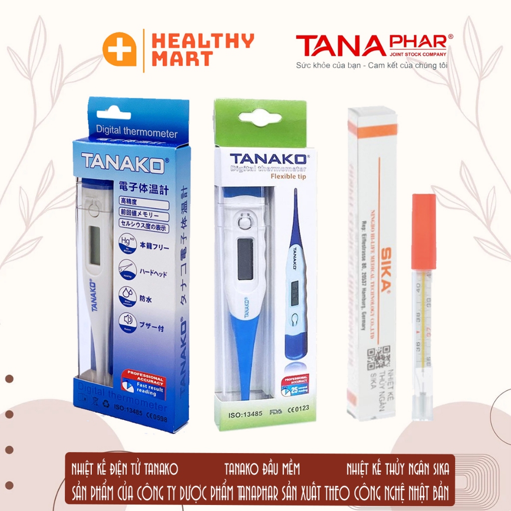 ✔️️️Nhiệt kế TANAKO điện tử đầu mềm - an toàn - thủy ngan Sika đo nhiệt độ thân - Tanaphar Việt Nam