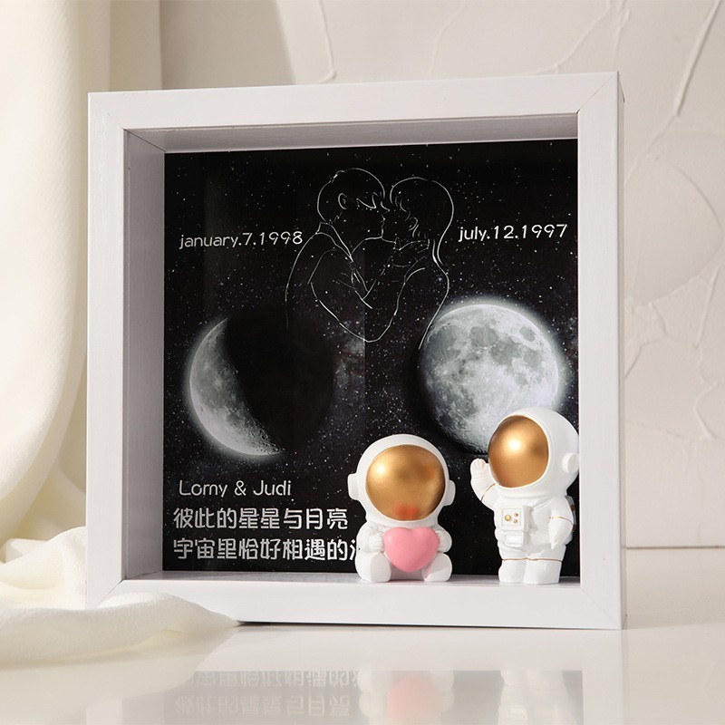 Khung Hộp Vuông Sâu Lòng 2cm 5cm Khung Ảnh 3D Đựng Mô Hình Trang Trí Hoa Khô Kẽm Nhung_Decor Bàn Học