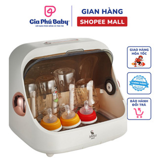  Máy tiệt trùng sấy khô UVC Moaz BéBé MB044 bảo quản úp bình sữa khoang chứa 20L bảo hành 12 tháng 