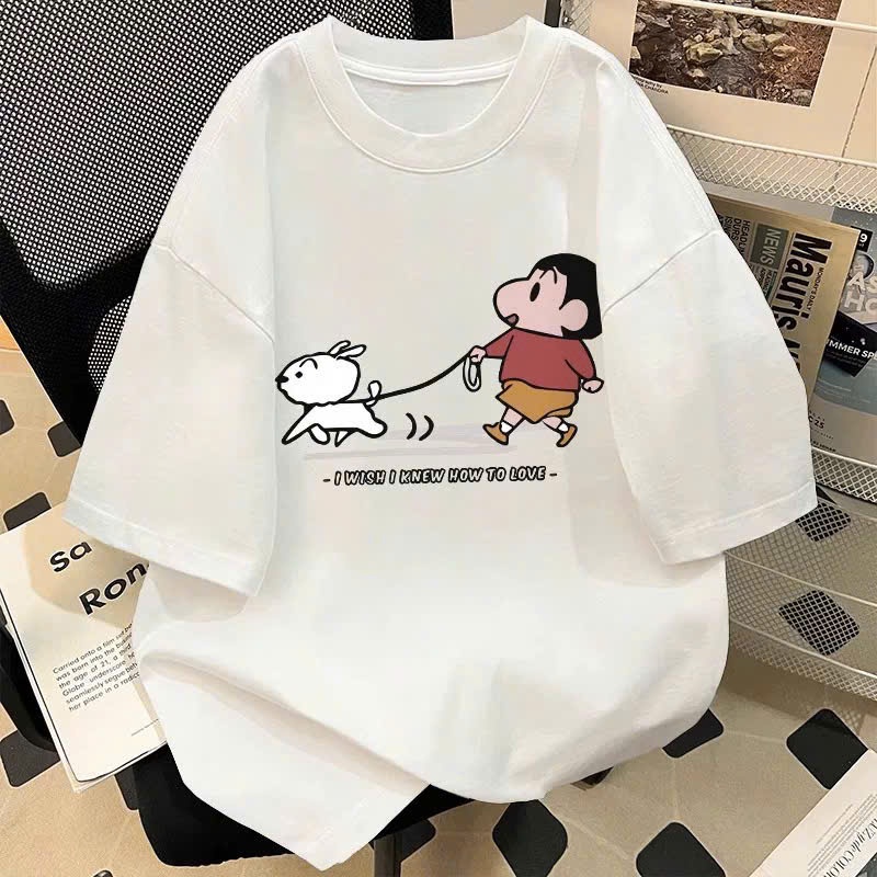 Áo thun nữ nam form rộng KONOVA in hình shin chất liệu cotton khô loại 1 Konova store