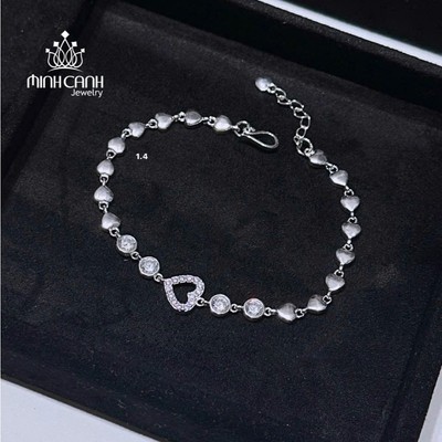 Lắc Tay Bạc Ta Trái Tim Yêu Thương - Minh Canh Jewelry