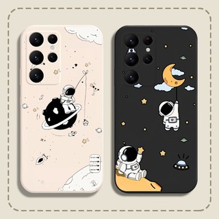 Ốp lưng Samsung S22 Ultra in hình Nasa vũ trụ cạnh viền vuông có bảo vệ camera