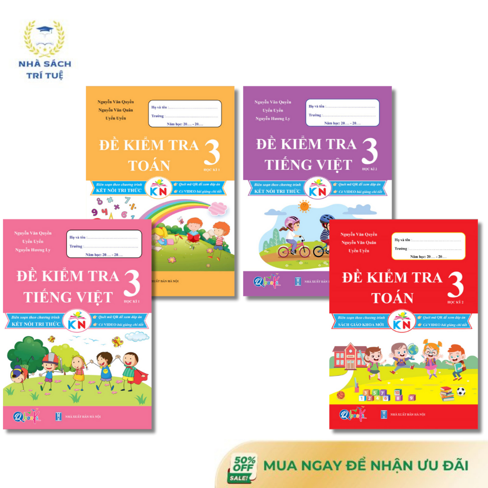 Sách - Đề Kiểm Tra Toán Và Tiếng Việt Lớp 3 - Kết Nối Tri Thức Với Cuộc Sống