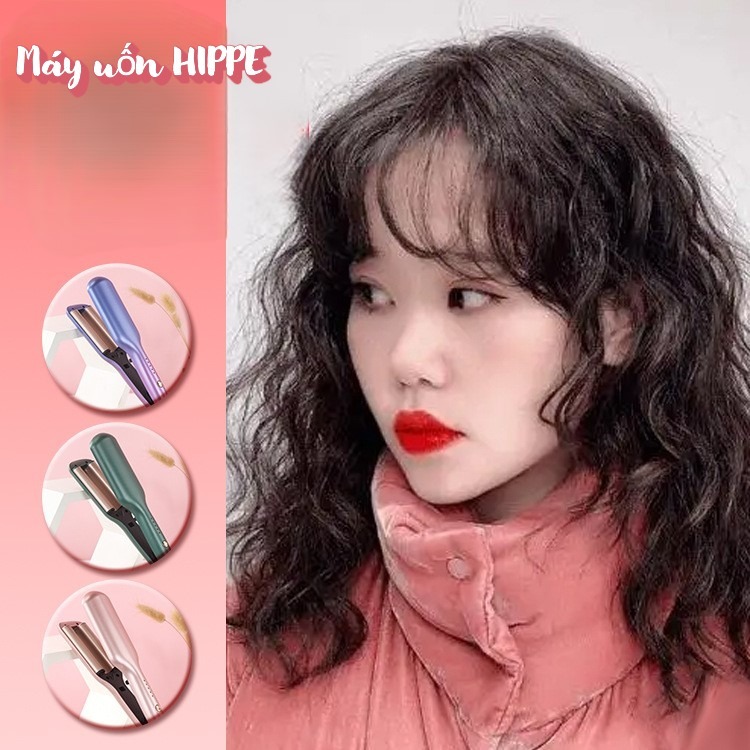 (Xả hàng)Máy Uốn Tóc Xoăn Hippie - Máy Dập Xù Làm Tóc Xoăn Tiện Lợi