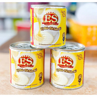  Combo 3 lon sữa đặc ES Đỏ có nắp khui 390g- Date 2026 