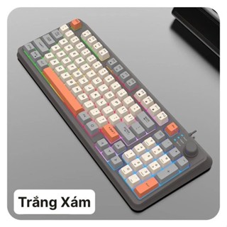Bàn phím gaming giả cơ cao cấp XunFox K81,k82 LED 7 Màu Hiệu Ứng Đèn Thở, Phím ABS Gõ Êm, Có Núm Chỉnh Âm Lượng