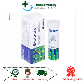 Viên Sủi  BICIMAX Bổ Sung Các Loại Vitamin B, C, canxi và magie (Tuýp 10 Viên)