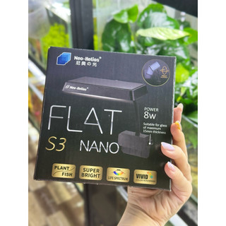 Đèn thuỷ sinh Flat Nano S3 Nano (8W) đỏ cá cây không đỏ nước, chế độ đèn màu làm nổi bật màu sắc hồ thuỷ sinh