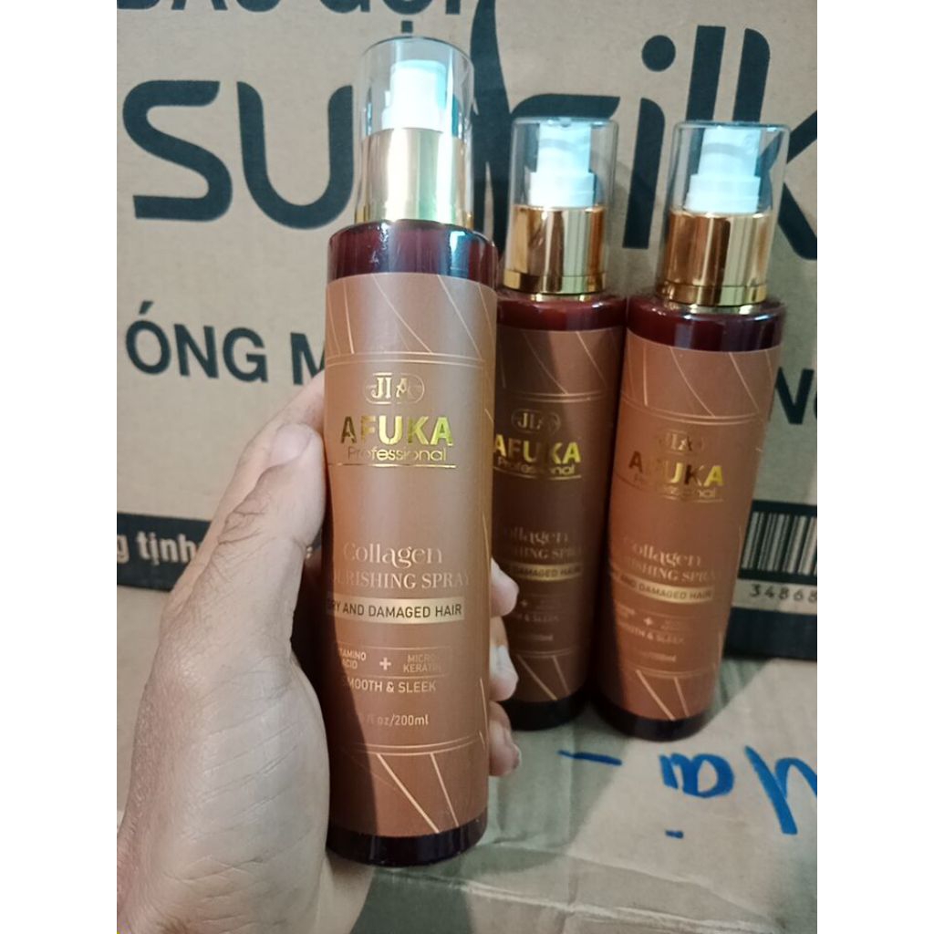 Xịt Dưỡng Phục Hồi Tóc Afuka 200ml