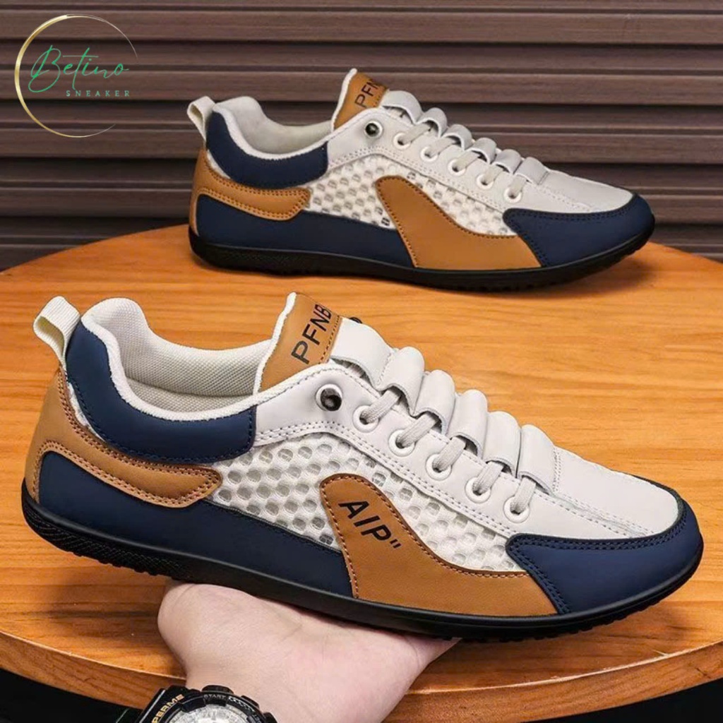 Giày Thể Thao Nam AIPP Vải Lưới Thoáng Khí GK02 Kiểu Dáng Thời Trang, Thoáng, Nhẹ