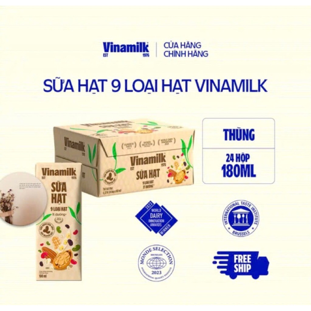 Sữa hạt 9loại hạt VINAMILK 180ml