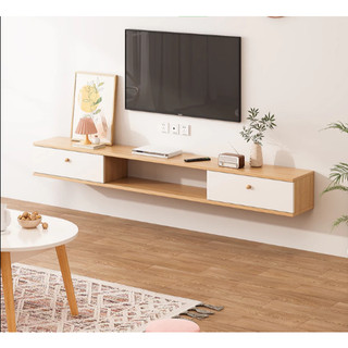 Kệ tivi treo tường kệ tivi gỗ 2 màu lựa chọn thương hiệu IGA - GP188