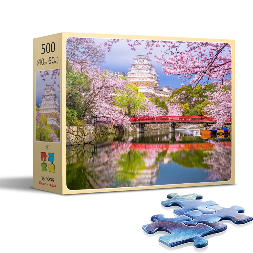Tranh Ghép Hình 500 Mảnh Lâu Đài Himeji (40x50cm) - Hạ Đông puzzle