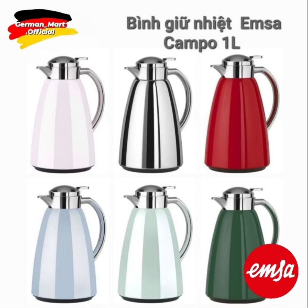 🇩🇪 BÌNH GIỮ NHIỆT EMSA CAMPO 1L - Đức