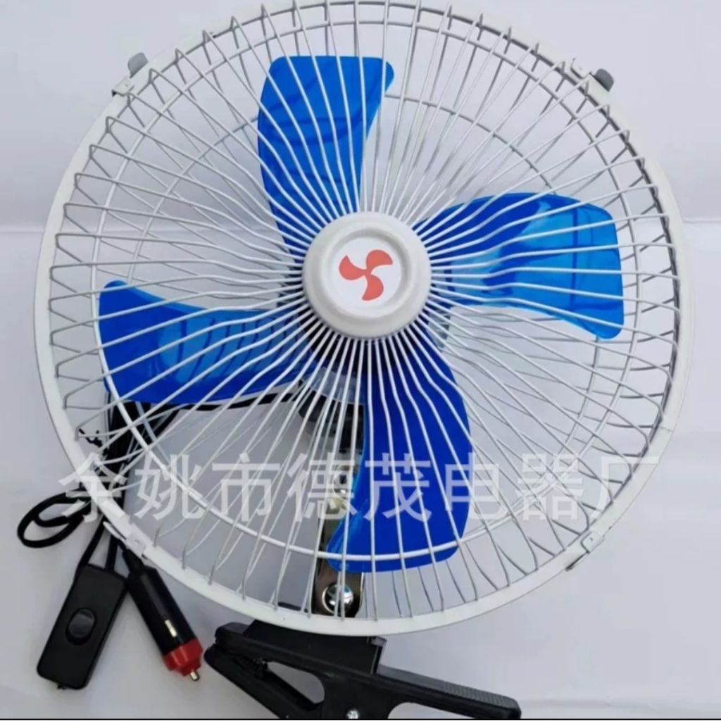 Quạt kẹp bình 12v quạt trên xe hơi quạt ác quy 12v dự phòng cúp điện