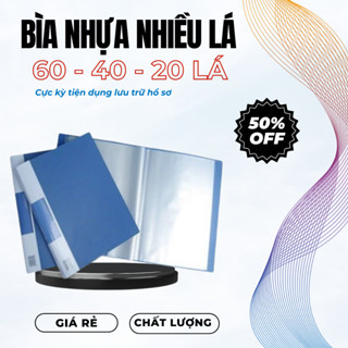 Bìa Nhựa Nhiều Lá 80 60 40 20 Lá Chất Lượng Cao