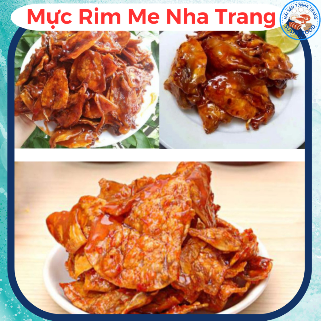 Mực rim me cay đặc sản Nha Trang, khô mực rim me ăn liền và rim sa tế nguyên con cay nhẹ đậm vị ngon
