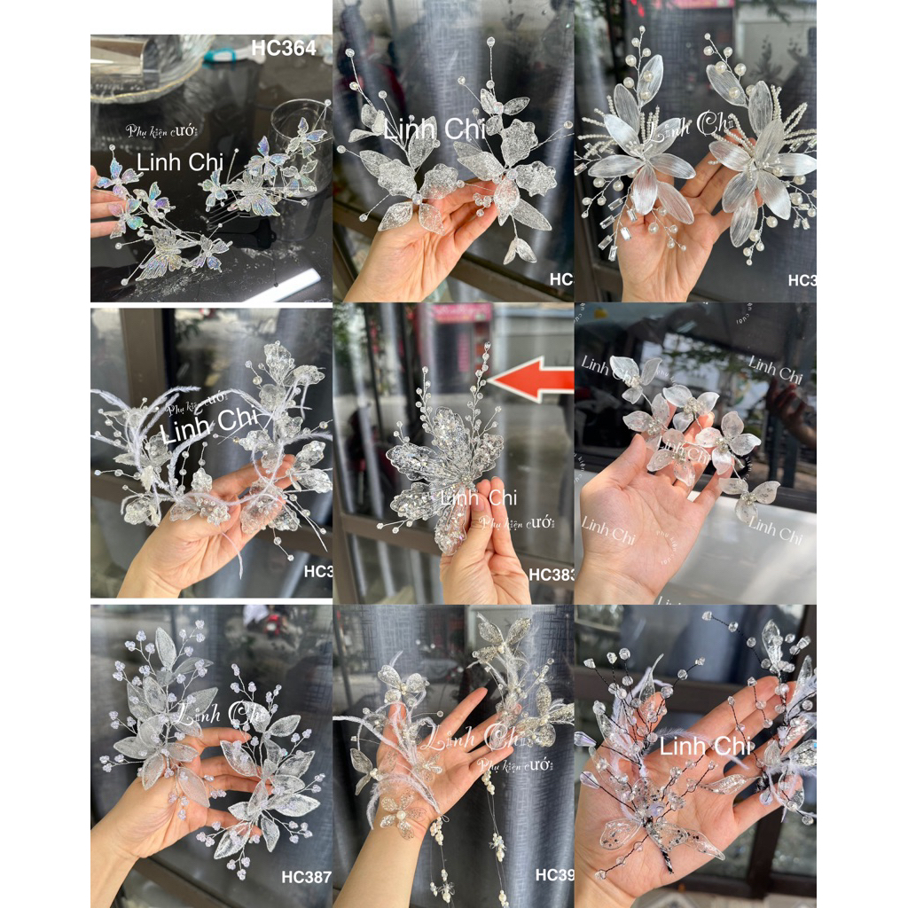  Hoa cài tóc cô dâu. NHỮNG MẪU CÀI MỚI NHẤT 