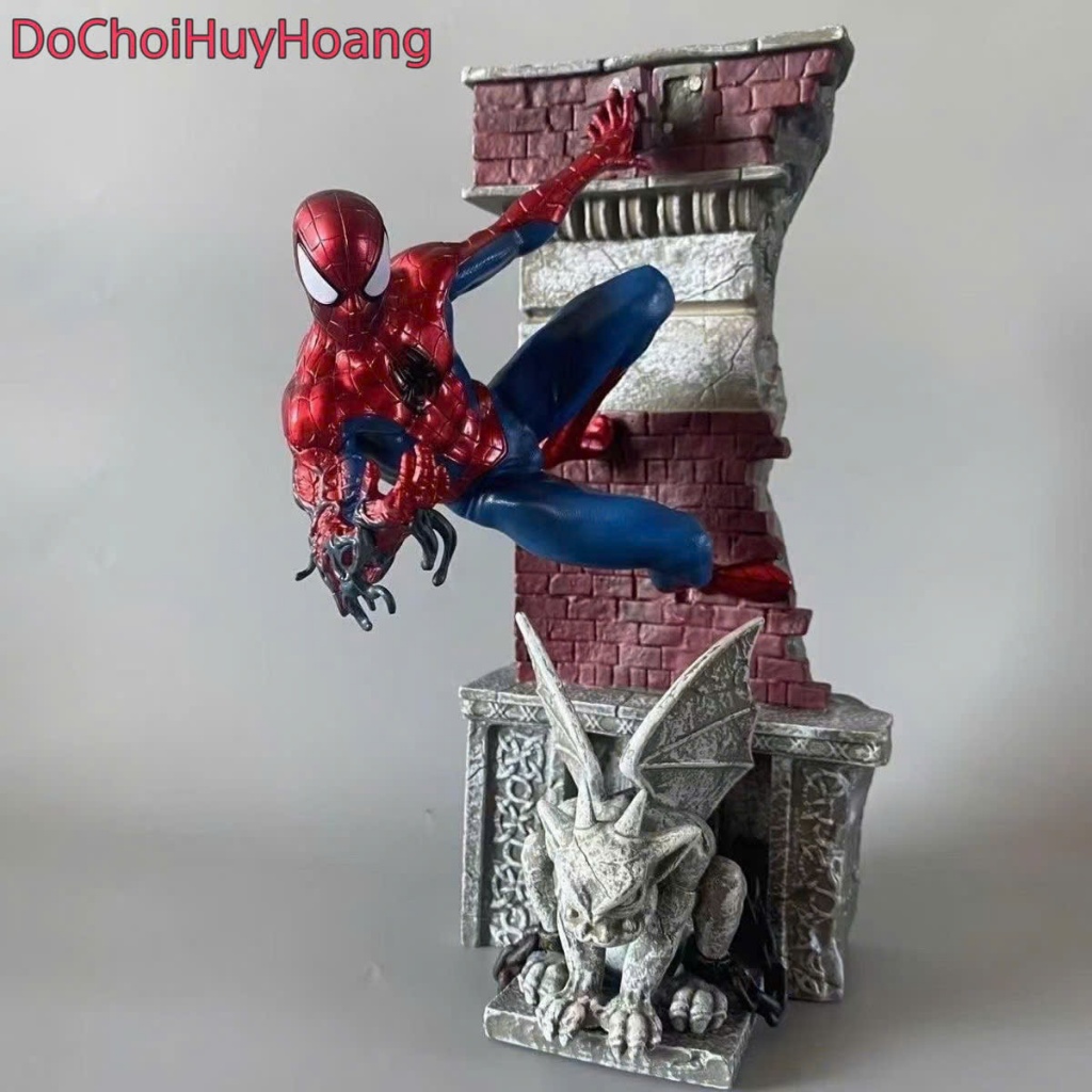 Mô Hình tượng nhân vật Spider Man Người Nhện Symbiote 28cm
