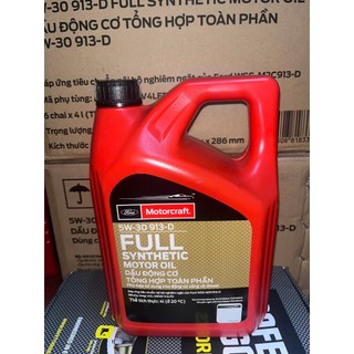 [ CHÍNH HÃNG ] Dầu nhớt động cơ 5W30 tổng hợp toàn phần Ford Motorcraft