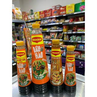  Dầu hào Maggi chai 350 530 820g dầu hào nấm hương chay mặn dùng được 