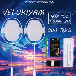 Vợt cầu lông Kunpoo Veluriyam chính hãng khung carbon 77g, 5U/G6 đan dây theo yêu cầu giá tốt
