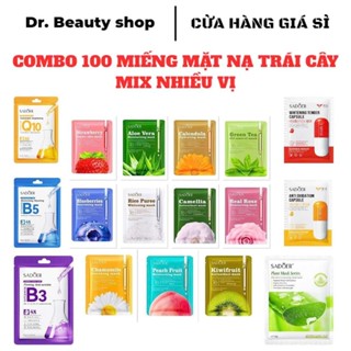 Combo 100 Miếng Mặt Nạ Trái Cây Giúp Dưỡng Trắng Da và Giảm Thâm