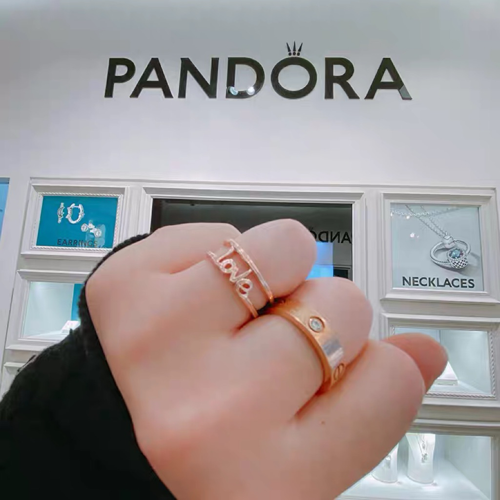 NHẪN CHỮ LOVE PANDORA CHÍNH HÃNG
