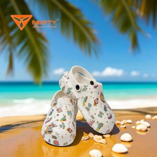 [NE01-6] Dép Sục Nữ Nam NESTY Họa Tiết Hình Mini Kiểu Dáng Sục Đế Cao Eva Mềm Mại Chống Trơn Đế Bằng