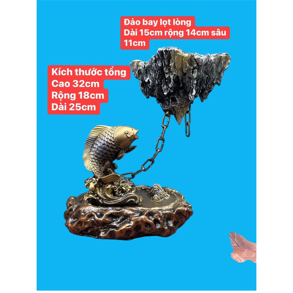 Đảo Bay Lý Ngư Vọng Nguyệt trồng cây bonsai mini, cây dây đồng trang trí,...