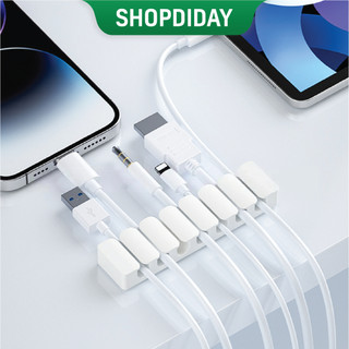  Bộ Kẹp Dây Sạc Điện Thoại Treo Cố Định Giữ Dây Sạc Tai Nghe Cáp USB Gắn Bàn Tab Đầu Giường N32 
