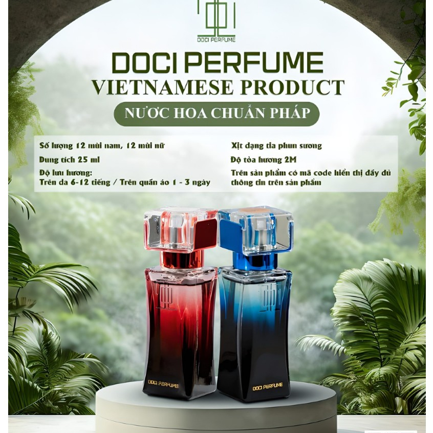 Tinh Dầu Thơm DOCI , DOCI PERFUME 25ml , Quyến Rũ Ngọt Ngào Cuốn Hút , Nước Hoa DOCI PERFUME , Vial