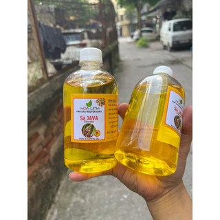 Chai to 500ml -100ml Tinh dầu sả  Java HLinh -Thơm phòng ,khử mùi hôi, xua đuổi côn trùng / Tặng 2 vỏ lọ treo xe
