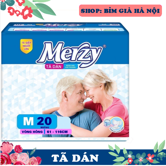 (+3 miếng) Bỉm người già Merzy XL20 ML20 M20 miếng. #bỉm merzy #tã merzy #merzy #bỉm già merzy #tã g