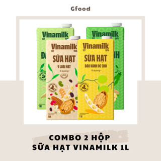 [COMBO 2 HỘP] Vinamilk Sữa Hạt (9 Loại Hạt Super Nut, Đậu Nành Óc Chó, Đậu Nành Không Đường, Đậu Nành Ít Đường) 1L