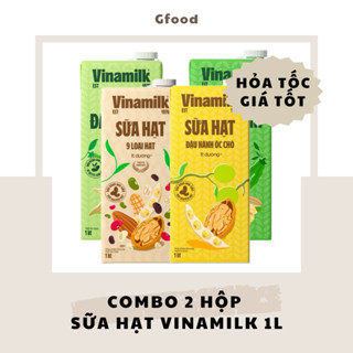[COMBO 2 HỘP] Vinamilk Sữa Hạt (9 Loại Hạt Super Nut, Đậu Nành Óc Chó, Đậu Nành Không Đường, Ít Đường) 1L // HỎA TỐC GIÁ