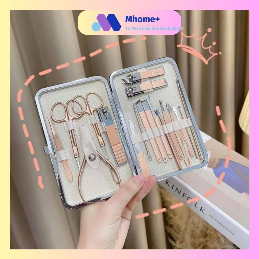 Mhome+ Bộ kiềm bấm móng 18 món