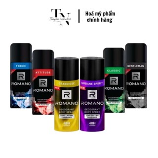  Xịt khử mùi toàn thân ngăn mồ hôi và mùi cơ thể Romano 150ml 