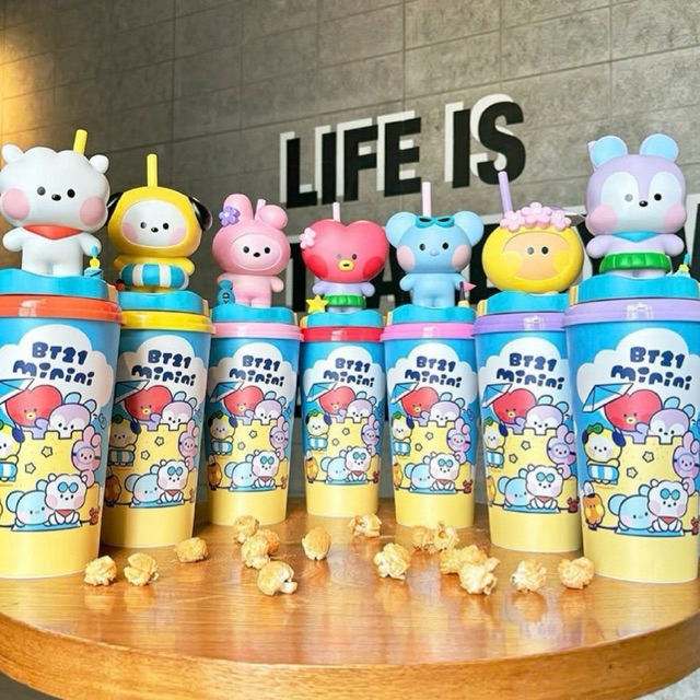 [CÓ SẴN] [📍artoydeRose📍] Ly Nước CGV x BT21 Mini 2024 Dung Tích 945ml Ngộ Nghĩnh Đáng Yêu Hài Hước