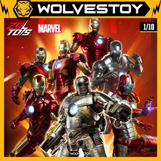Mô Hình Chính Hãng ZD Toys Marvel Iron Man MK1 MK2 MK3 MK4 MK5 MK6 MK7 MK39 MK43 MK50 MK85 2.0 1/10