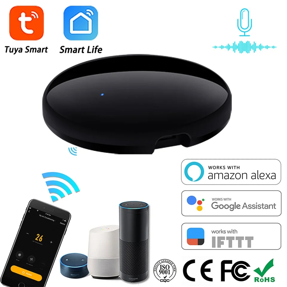 Tuya WIFI Smart IR Điều khiển từ xa Bộ điều khiển hồng ngoại đa năng cho điều hòa không khí wifi tuy