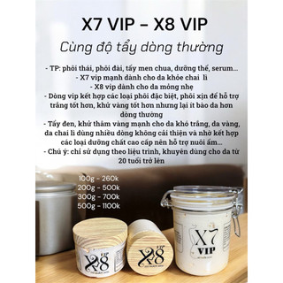 Kem tẩy X8 VIP ( tẩy nhẹ hơn X7 VIP )